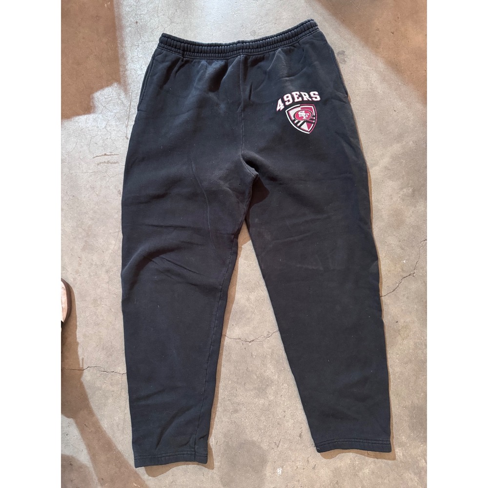 Vintage Pro Player San Francisco 49ers Sweatpants Mens XL Black NFL Joggers 90s